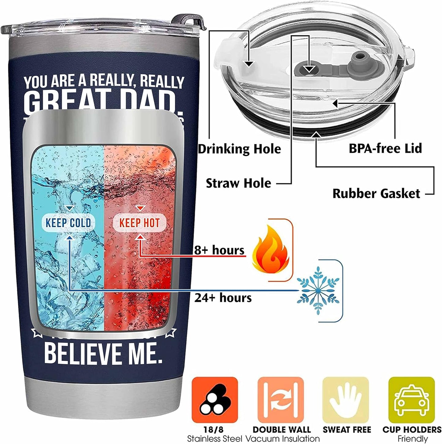 Funny Fathers Day Tumbler
