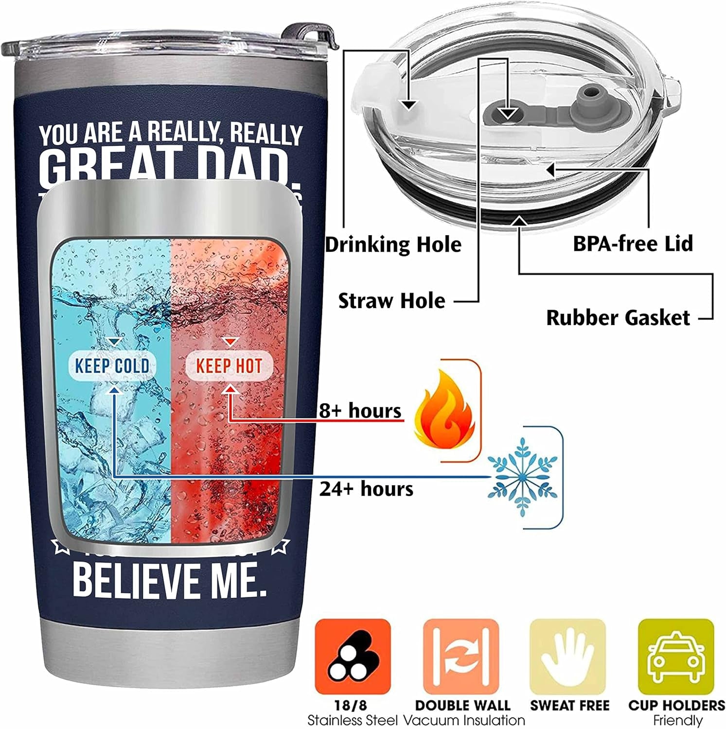 Funny Fathers Day Tumbler