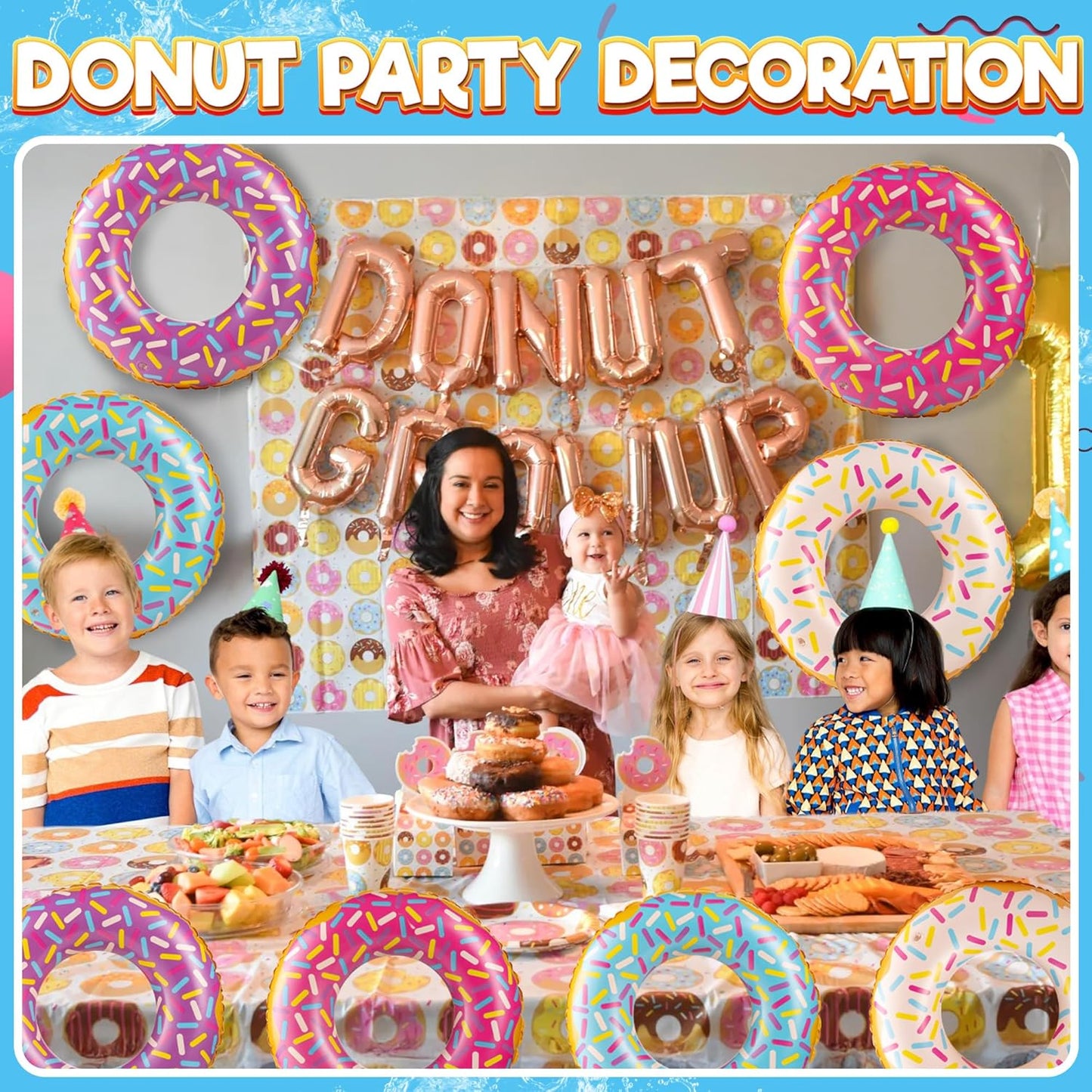 Inflatable Donuts - (Pack of 4) 24 Inch